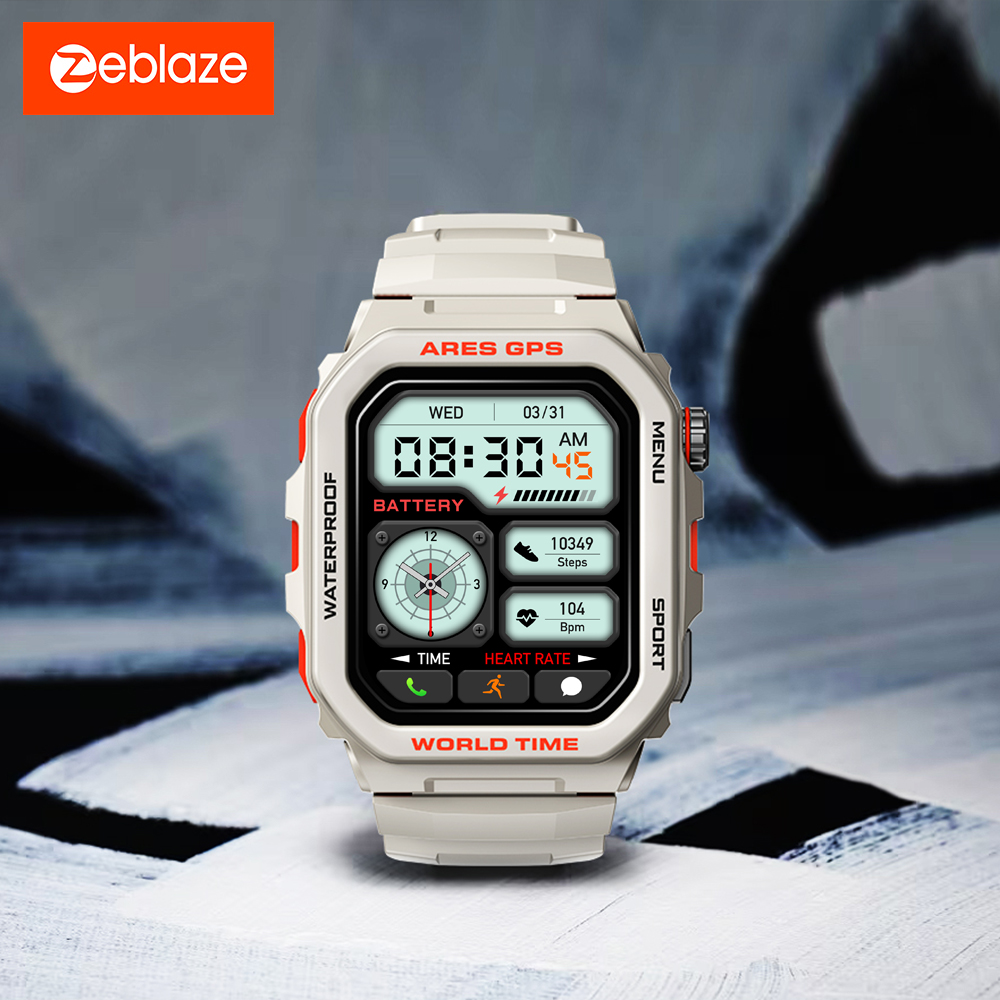 Zeblaze Ares GPS Smart Watch, GPS, Alexa Built-in, Bluetooth Calling, Heart Rate & Spo2, Sleep Health, WR 3 ATM ราคา 1,333 บาท*ส่งฟรี