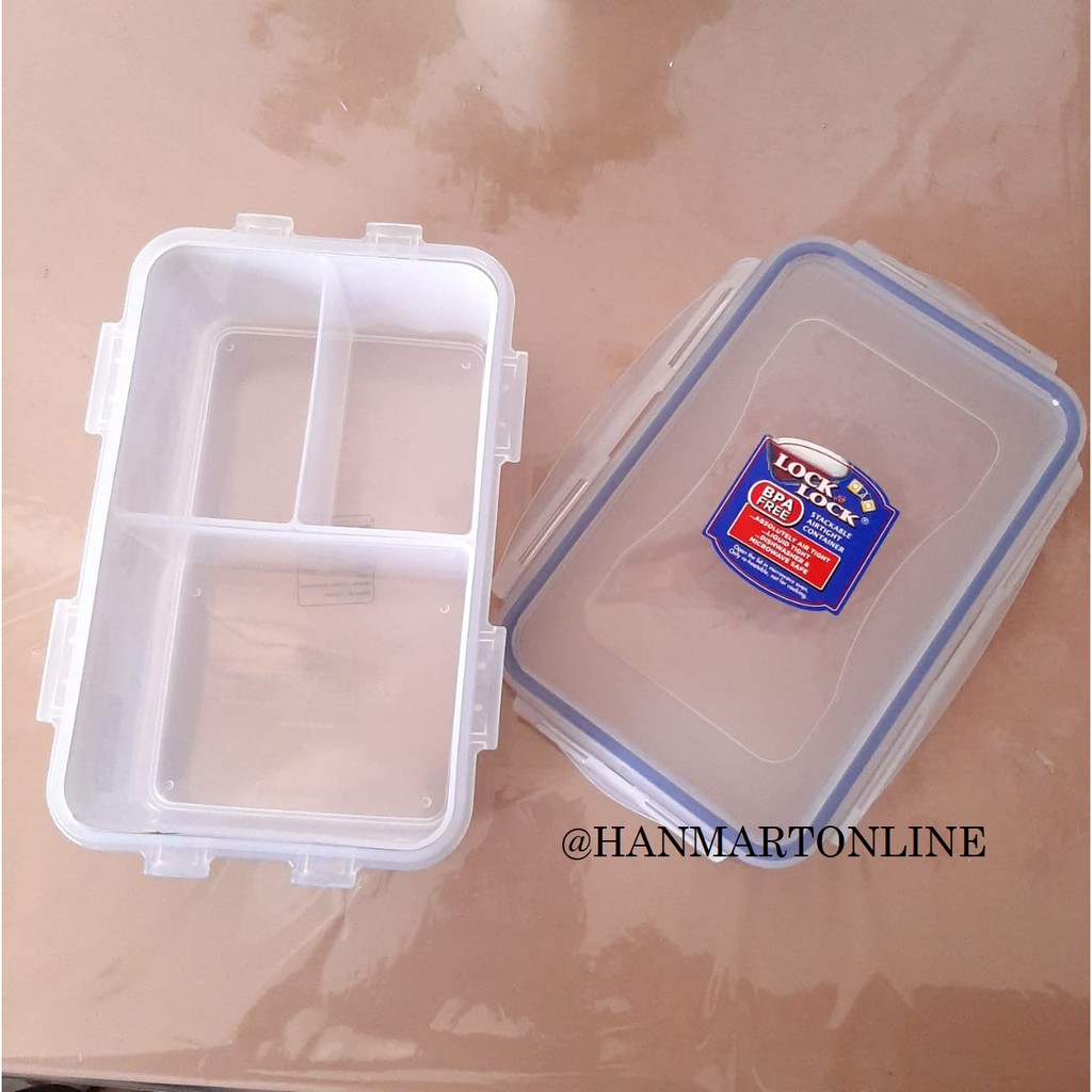 Online-Shop - Buy Container Rectangular with 3 Insets 1.0  l (HPL817C-B)