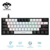 Leaven K620 Mechanical Keyboard - 61 Keys, RGB Backlit