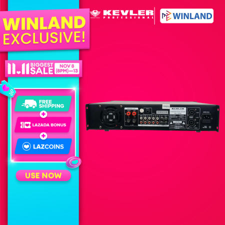 Kevler by Winland Integrated High Power Mixing Karaoke Amplifier 1500 x 2 w/ USB/BT/FM GX-7000