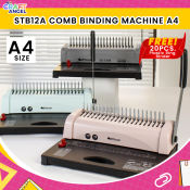 Officom STB12A A4 Comb Binding Machine with 20PCS Binder