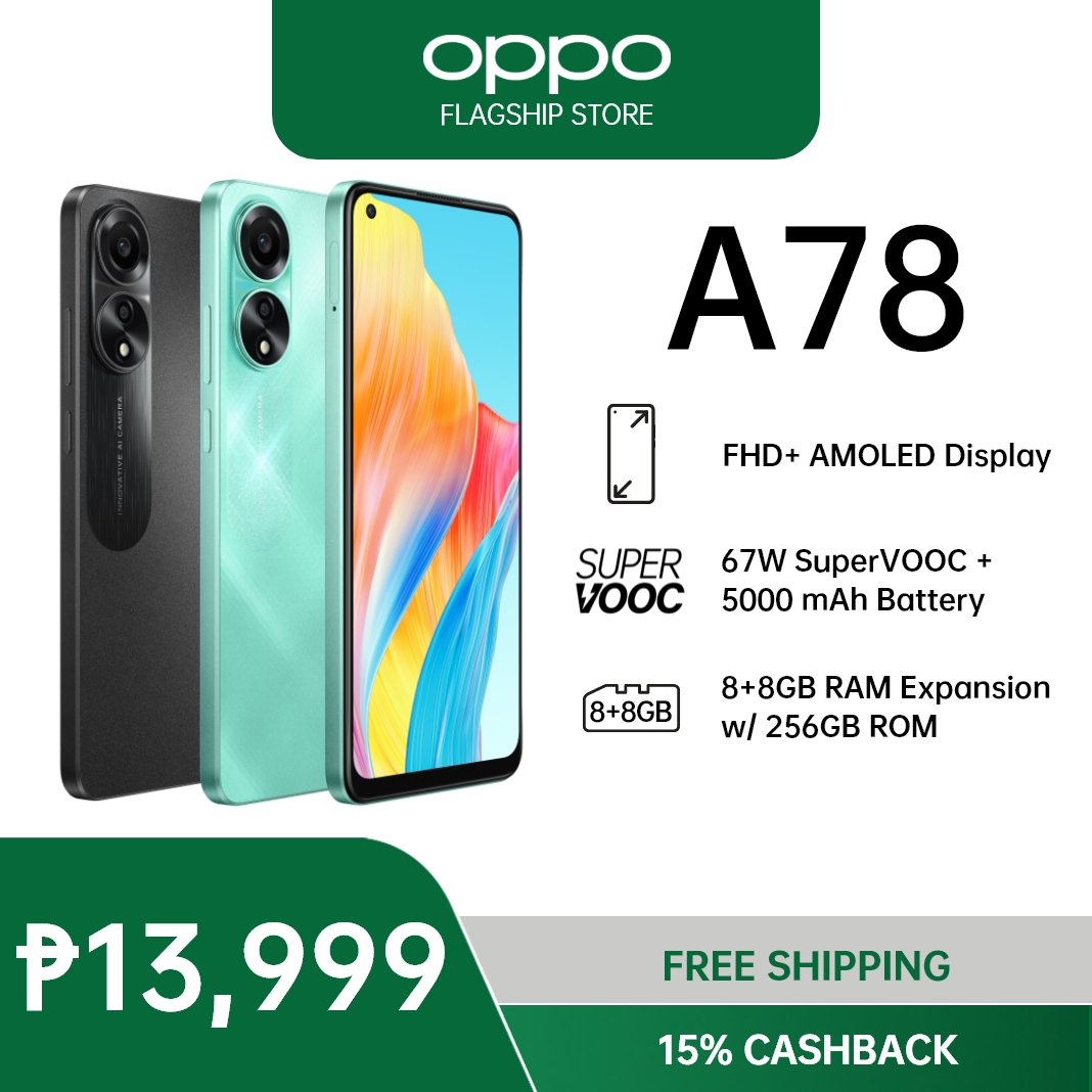 The new OPPO A58 offers brilliant display and audio, long-lasting battery,  and fast-charging at an affordable price, now available nationwide
