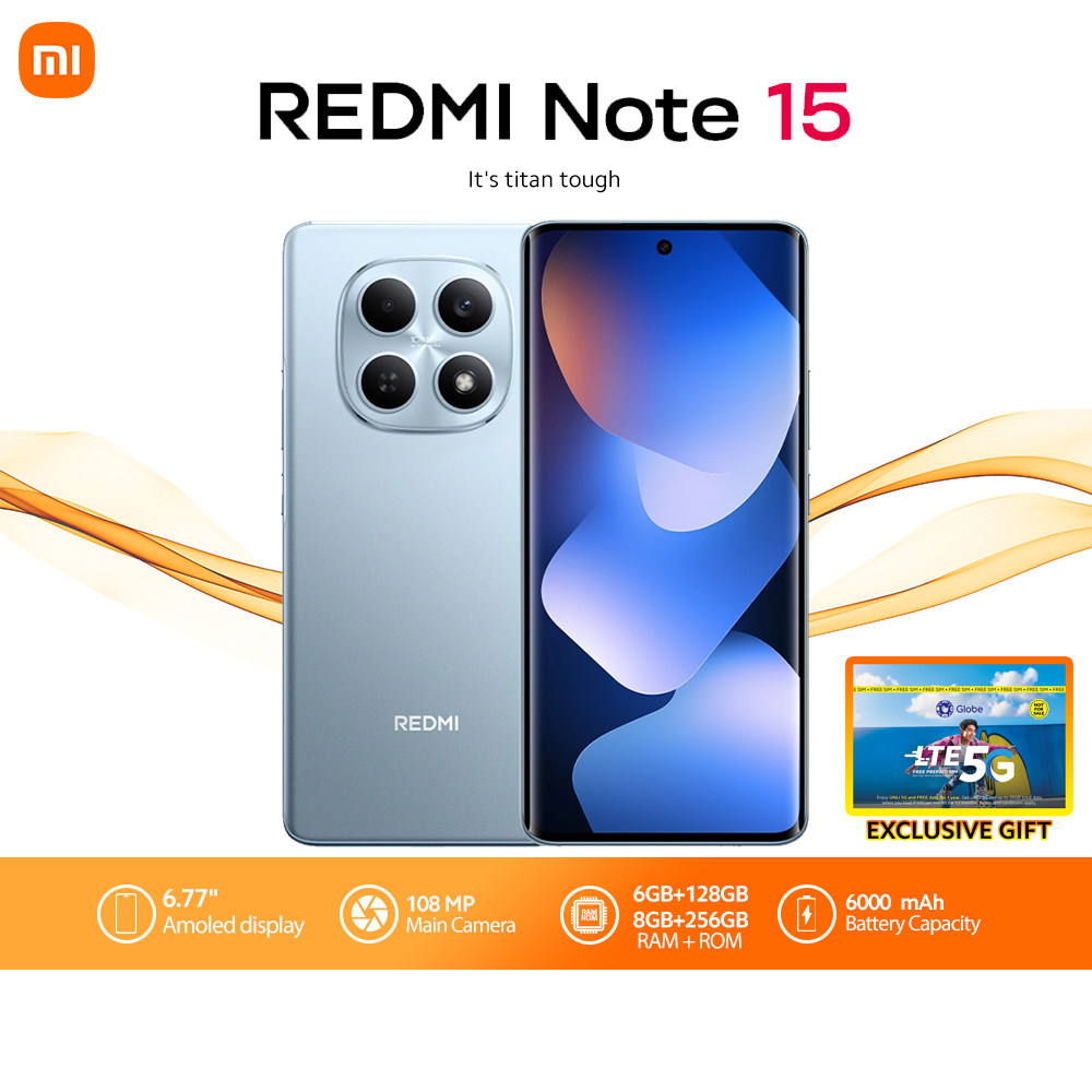 Redmi Note 15 4G 6000mAh Battery MediaTek Helio G100-Ultra 6GB+128GB/8GB+256GB 6.77" AMOLED Display 108MP