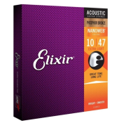 Monstermarketing Elixir Nanoweb Coated Acoustic Guitar Strings, Extra Light