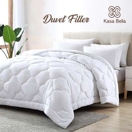 Kasa Bella White Comforter - Bedding Insert for All Sizes