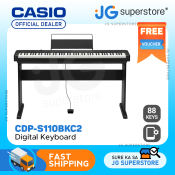 Casio Slim 88-Key Digital Piano with Weighted Keys | CDP-S110BKC2