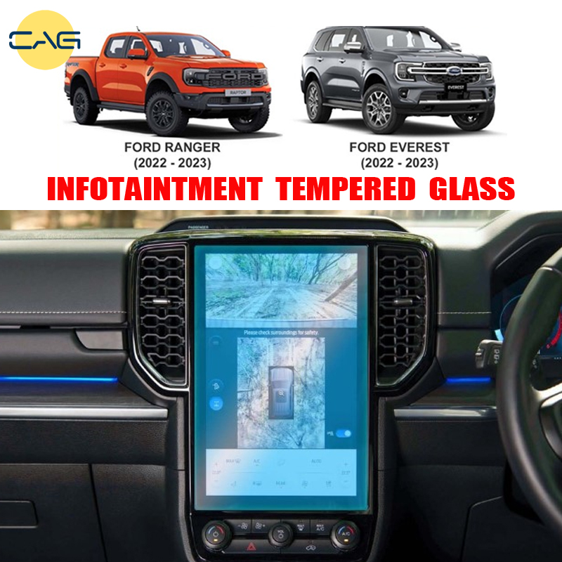 12 inch For Ford Ranger 2022 2023 Car GPS Navigation LCD Screen Tempered  Glass Protective Film Anti-scratch Film Accessories