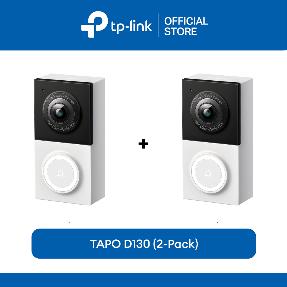 TP-Link Official Store / Tapo D130 / 2K 5MP Live View Battery Video Doorbell Security CCTV Camera Connect to Cellphone - Image 2