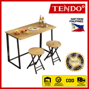 TENDO Portable Dining Table with 2 Chairs Set