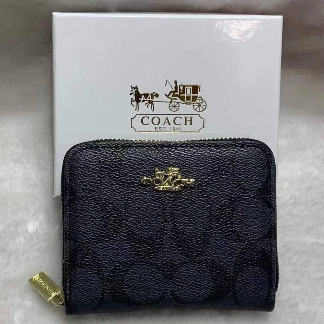 authentic coach wallet