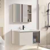 Bathroom Sink Cabinet Set with Mirror - 