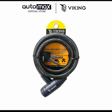 Viking Bike Anti Theft Cable Lock - Combination, Various Sizes