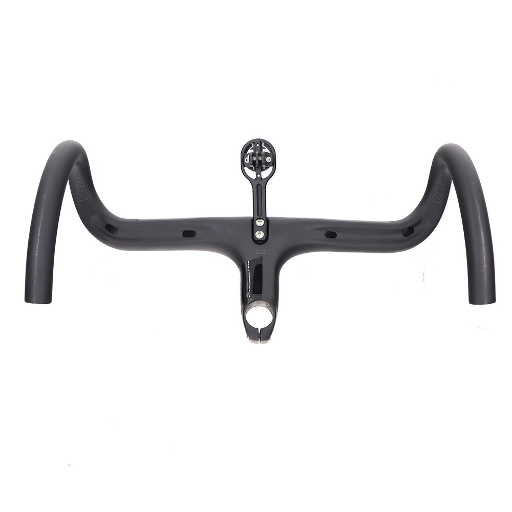 BLACK INC Full Carbon Fiber Road Bicycle Integrated Handlebar With Stem Carbon Road Handlebar for 28.6mm Fork