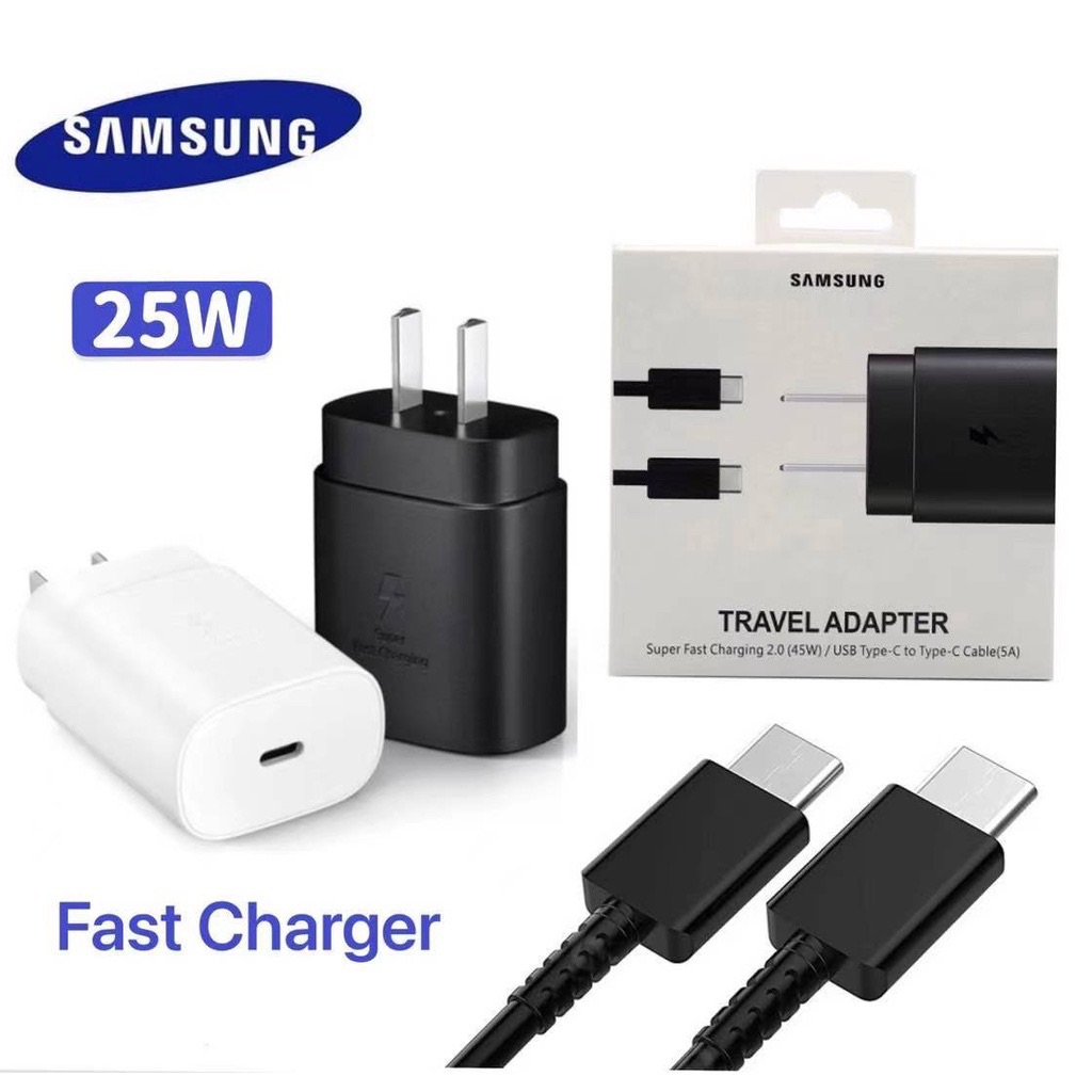 For Samsung Charger Pd 45w Type C Chargeur Samsung Super Fast Charging 2.0  Cargador 25w Galaxy