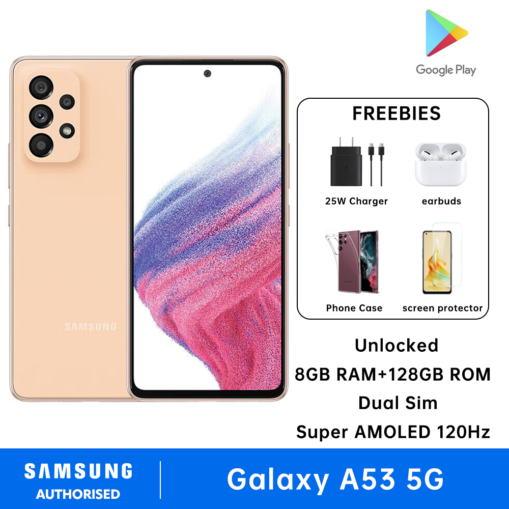 Samsung Galaxy A53 5G Smartphone Dual SIM 8GB RAM + 128GB ROM Android Super AMOLED 120Hz 5000 mAh Cell Phone