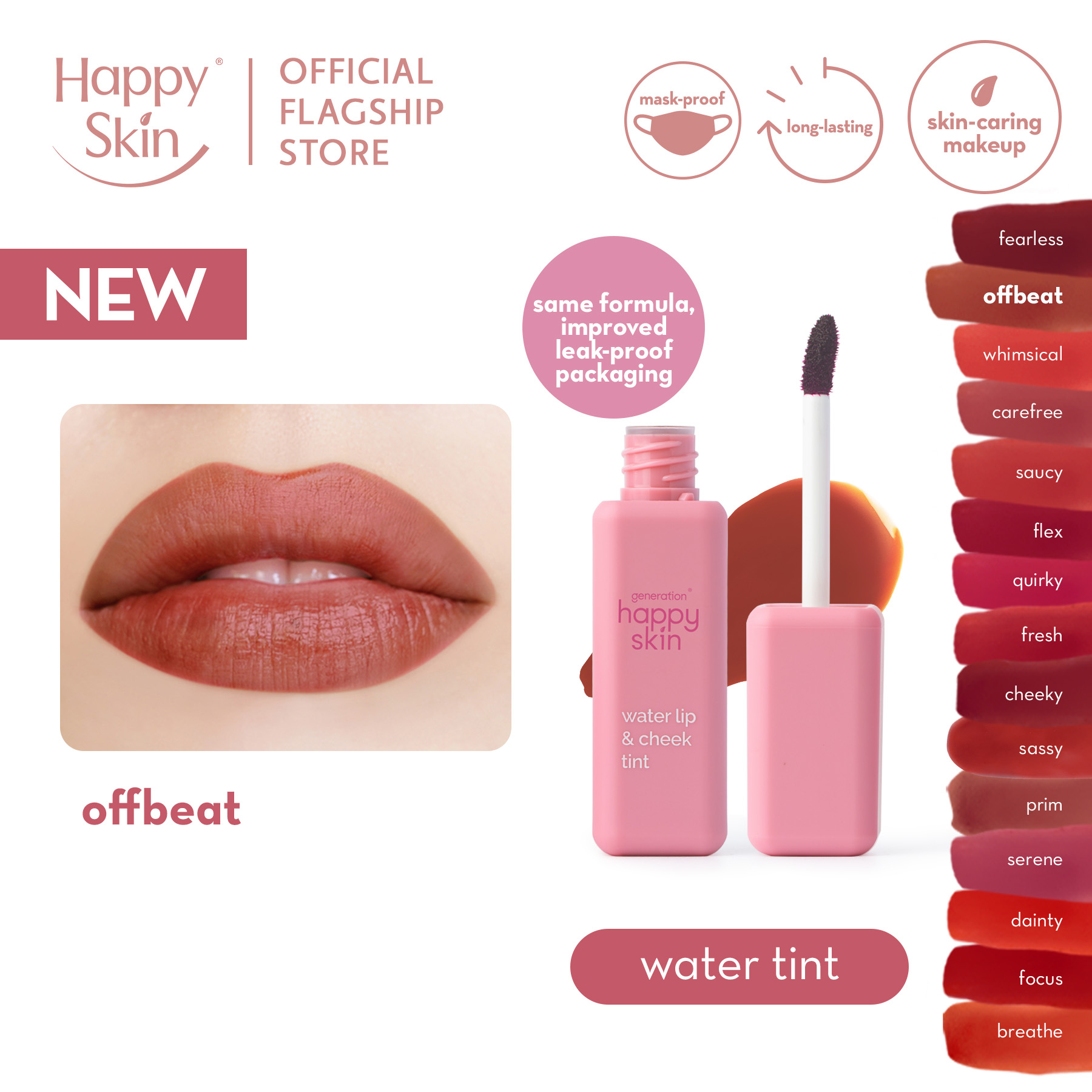 Discount on Happy Skin  shoes - SKU: Generation Happy Skin Water Lip & Cheek Tint in Offbeat