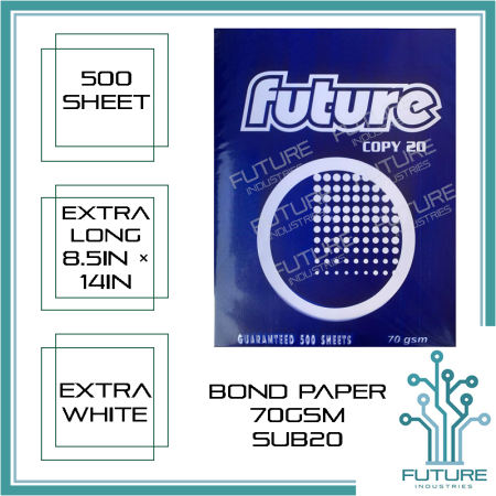 Bond Paper Future 1 Ream 500 Sheets Short Bond Paper 70gsm