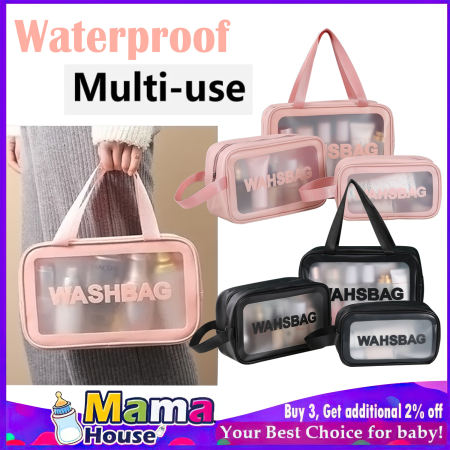 Waterproof Transparent Travel Makeup Bag - mama