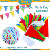 Fiesta Flag Nylon Pennant Banner - 80m Party Decoration