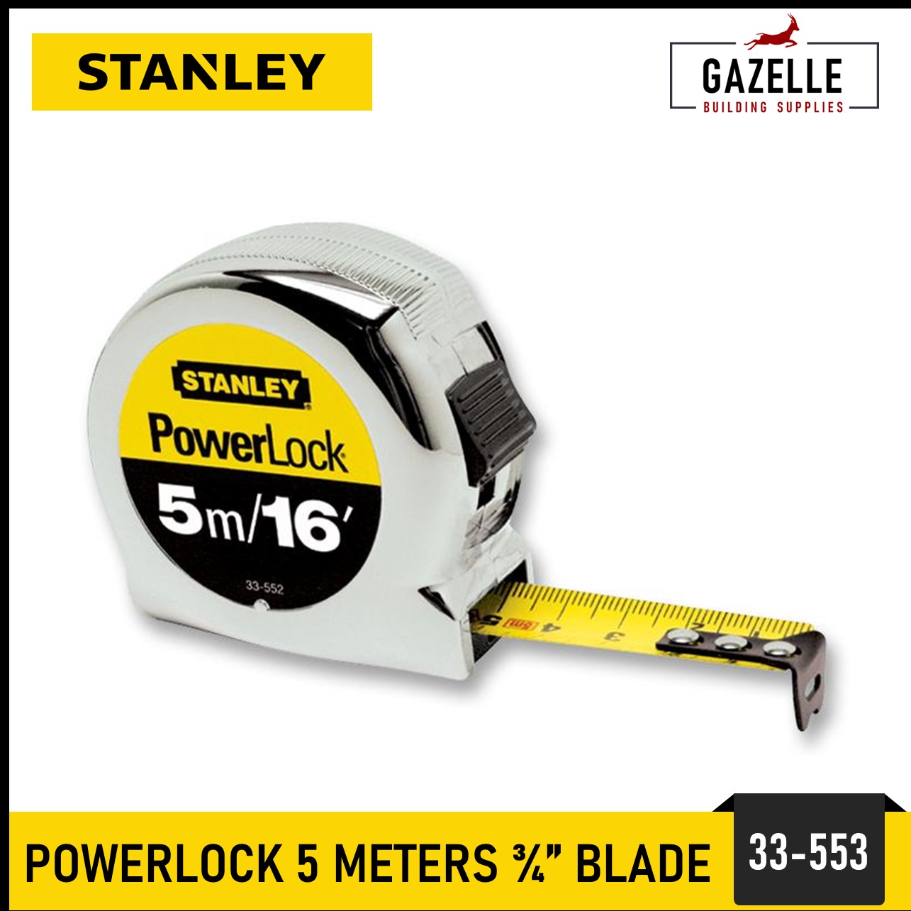 Stanley 39-130 3pk Powerlock Keychain Tape, Women's, Size: One Size