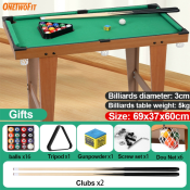 OneTwoFit Kids Mini Billiard Table with Wooden Pool Set