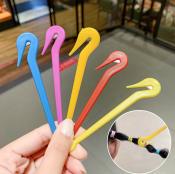 Girls Children's Disposable Rubber Band Hair Remover Candy Color Hair Rope Dismantlement Tool Portab