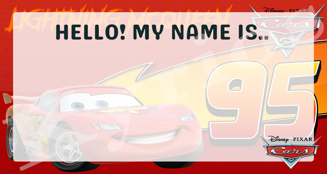 FREE Printable Disney Cars Lightning McQueen Address Labels, 51% OFF