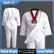 "Premium Cotton Taekwondo Uniform with Belt - "