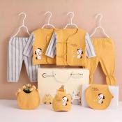 High quality 100% cotton 7 pcs set clothes for newborn