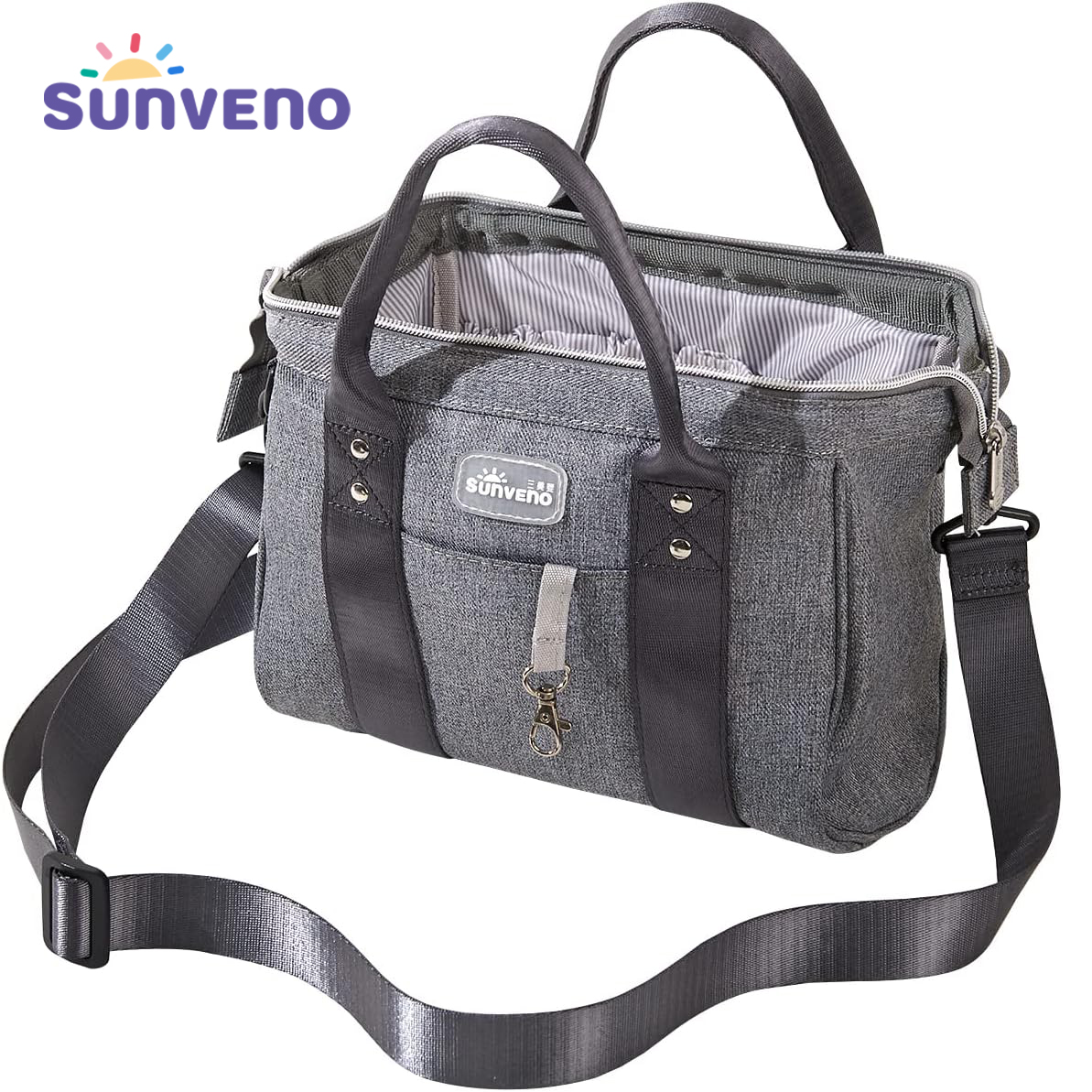 Sunveno Multi-Function Diaper Bag for Short Trips Stylish Durable Baby Bag for Parents Mommy Shoulder Bag Crossbody Carry,25*15*20cm(S) ราคา 504 บาท*ส่งฟรี