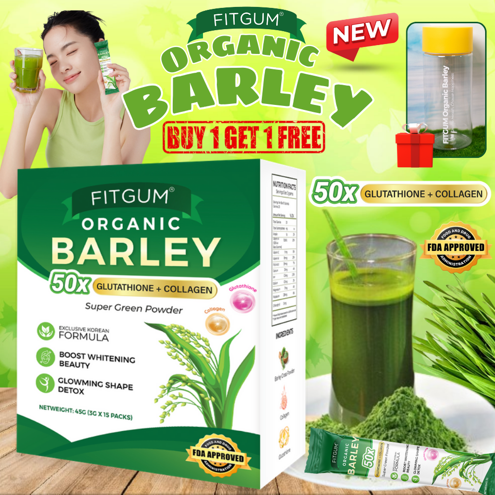 Fitgum Organic Barley Powder for Weight Loss and Skin Renewal