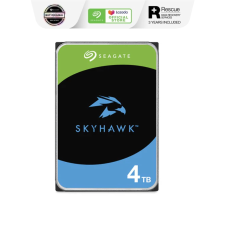 Seagate 4TB SkyHawk HDD for CCTV with FREE Flashlight