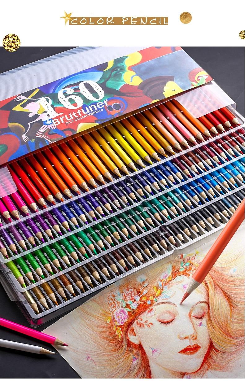 Pencil Home 48/72/120/160 Oil Color Pencil Set Drawing Materials