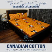 "Suite Stack 3-in-1 Cartoon Print Bed Sheet Collection"