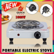 Portable Double Burner Electric Stove with Temperature Control - Brand N/A