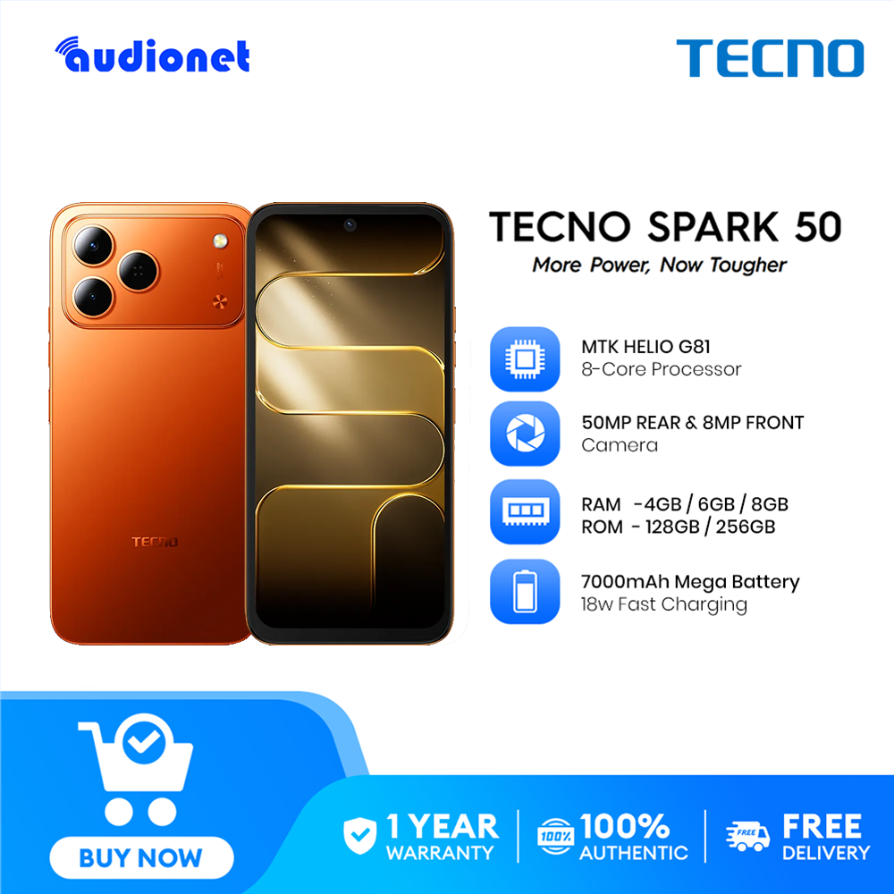 TECNO Spark 50 4G Smartphone (4/256GB) / Helio G81 Processor / 6.78" 120Hz Smooth Display / 7000mAh Mega Battery / 18W Fast Charging / 50MP AI Camera - Image 3