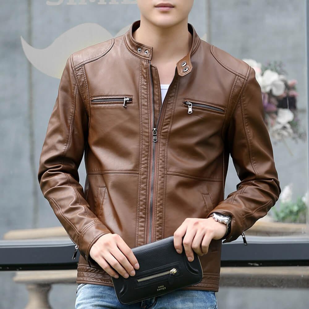 Share more than 161 brown leather jacket black shoes latest