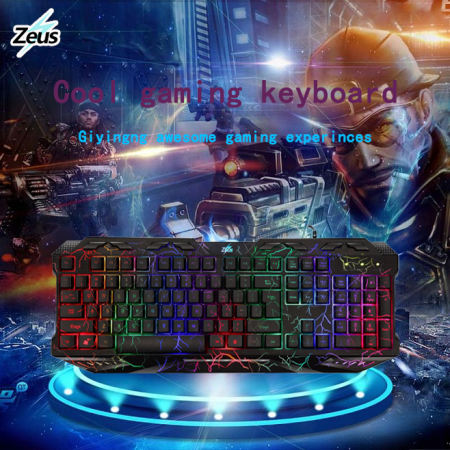 Zeus K002 Black EarthShaker Gaming Keyboard - Exclusive Edition