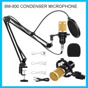 BM-800 Condenser Microphone with Shock Mount for Broadcasting