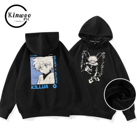 Kinwoo Graphic Hoodie for Men with Back to Back Print