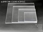 Transparent Plexiglass Sheet, 6mm Thickness