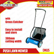 CRESTON Push Lawn Mower with Grass Catcher CM115 •BUILDMATE•