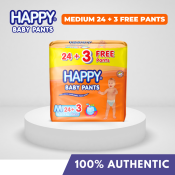 HAPPY Baby Pants Diapers Medium 24 + 3 pieces