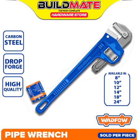 BUILDMATE Carbon Steel Pipe Wrench, Adjustable Plumber Tool