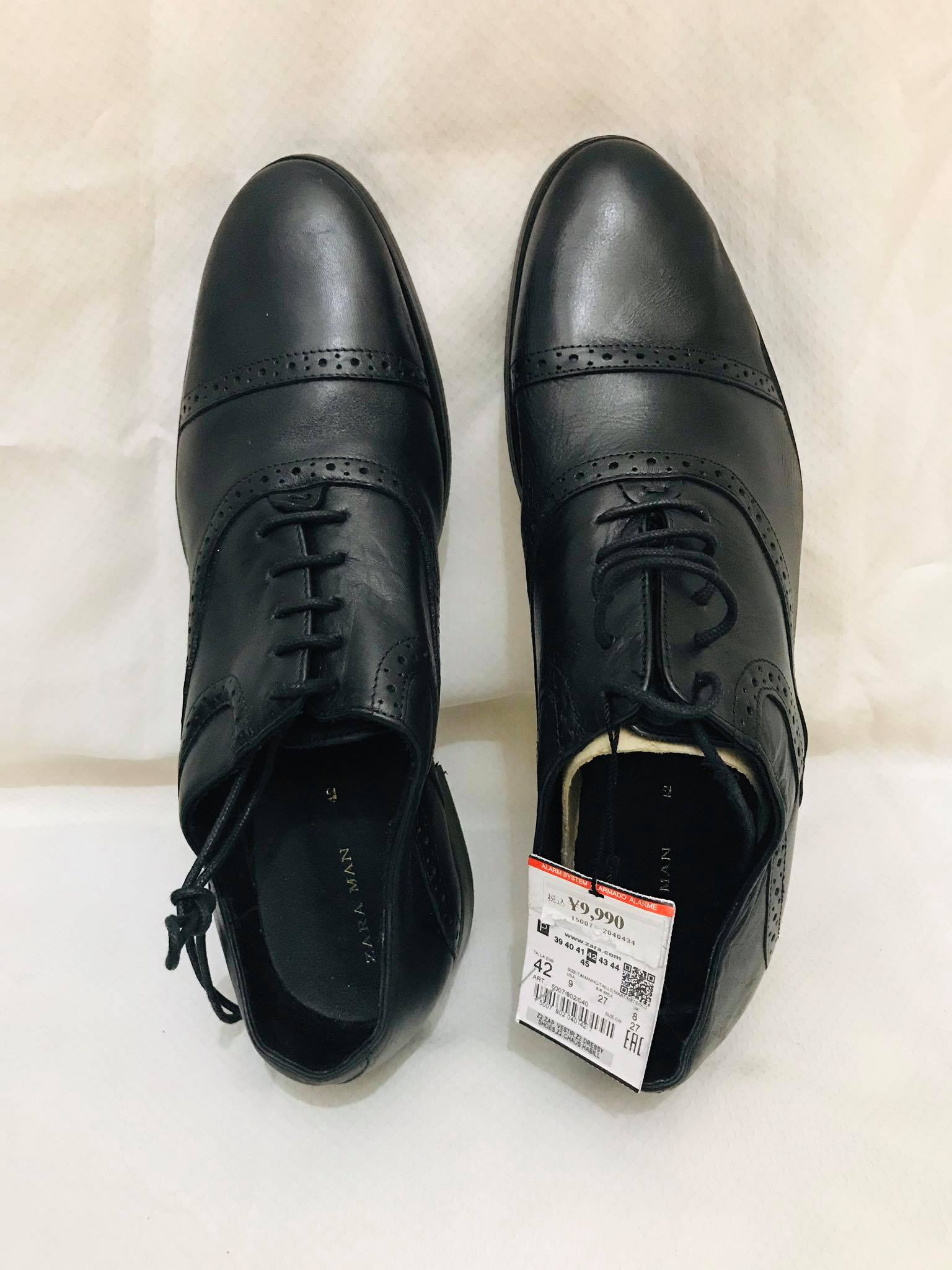 zara man leather shoes price