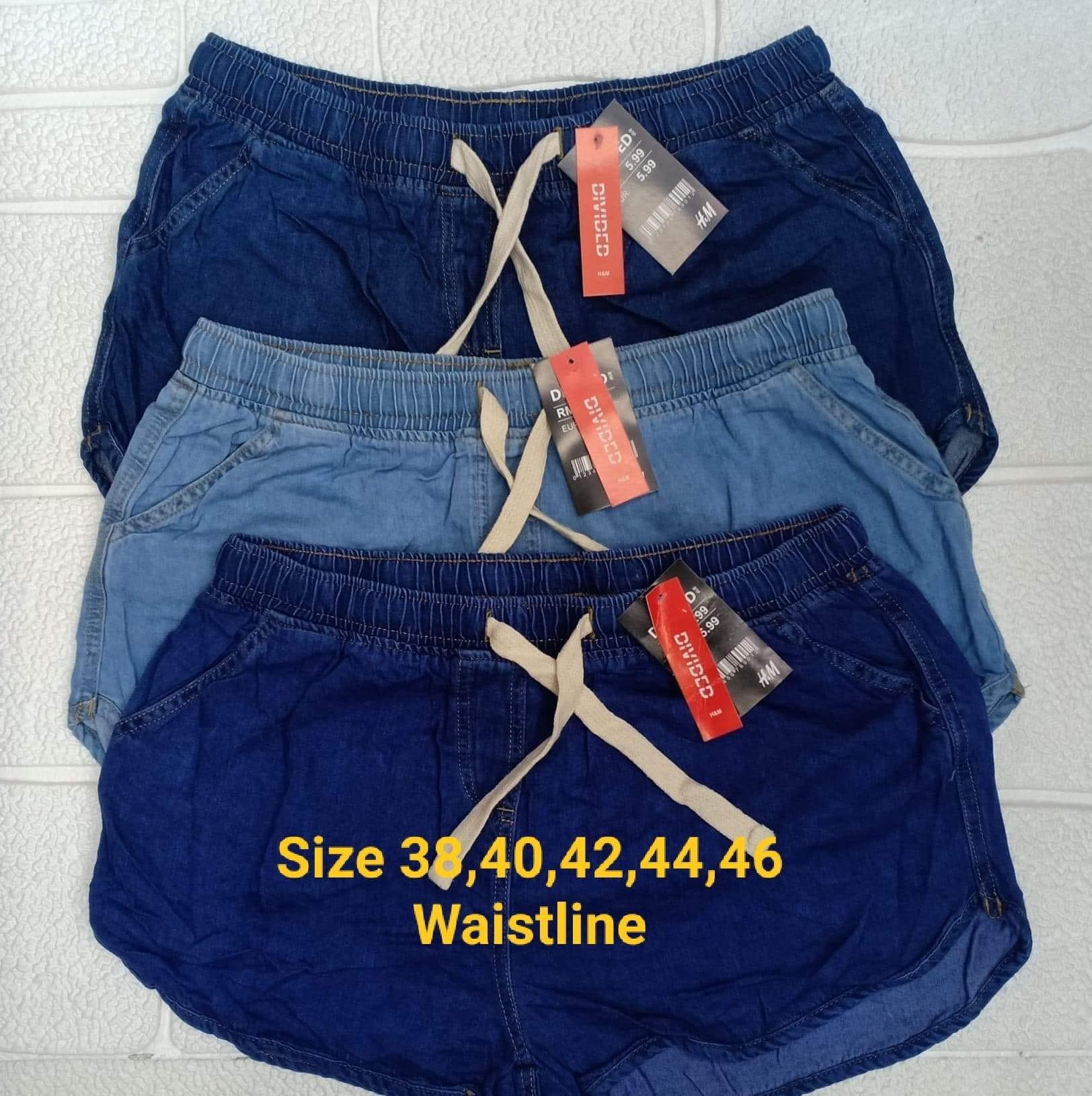 Plus Size Denim Dolphin Shorts for 