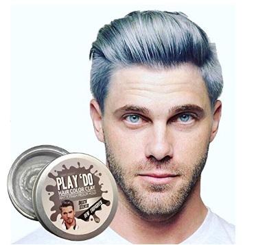 Play Do Temporary Hair Color Gray Hair Wax Hair Clay Mens