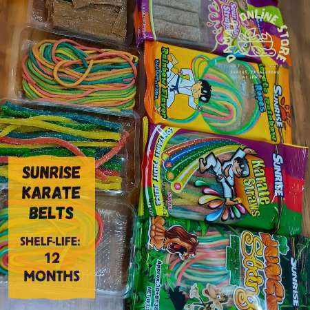 Sunrise Yummy Gummy Karate Belts - Tutti Fruity Candy Treats