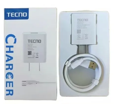 EC: TECNO Original Super Fast Type-C Charging Set / Universal Adapter with Charging Cable
