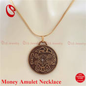 LS Money Amulet Long Chain Necklace N0422